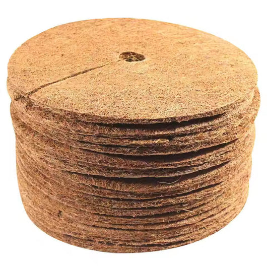 Coir Mulch Discs - 320mm by Greenhouse & Polytunnels