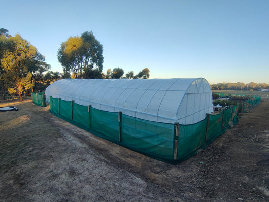 Polytunnel Pro Kit with shade cloth surrounding