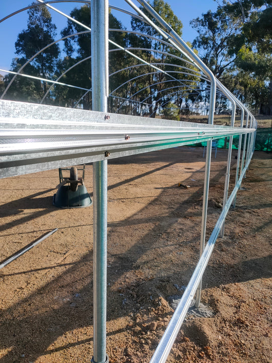 polytunel frame with reinforced walls for pro kit