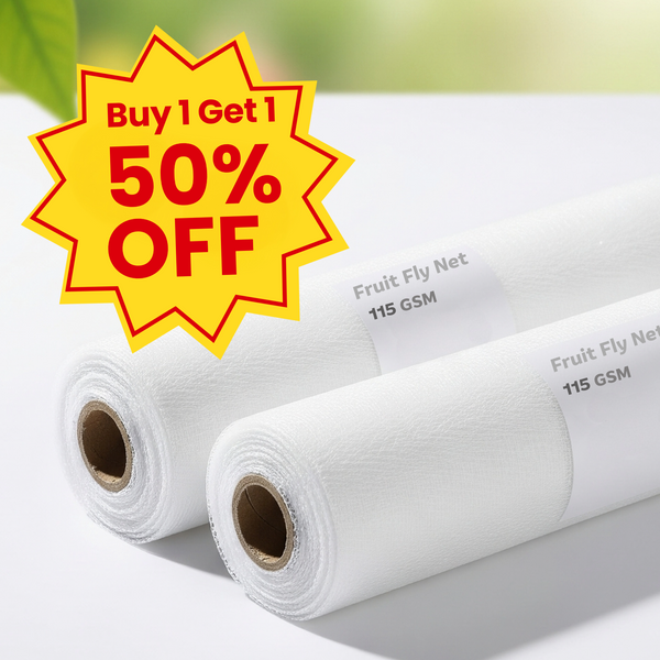Commercial Fruit Fly Net - 25x50 - 3.1m x 100m Rolls - Bundle OFFER - Buy 1 Get 1 50% OFF